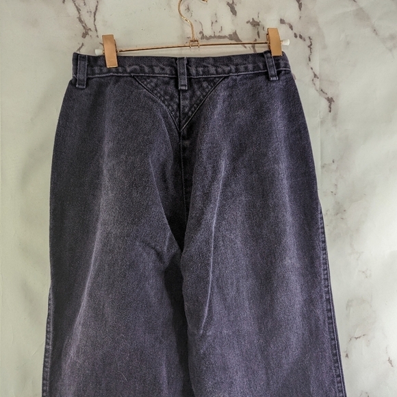 Vintage Western Jeans Womens 26 X 35 Purple High Rise Denim Roper Concho Tall - Picture 7 of 12